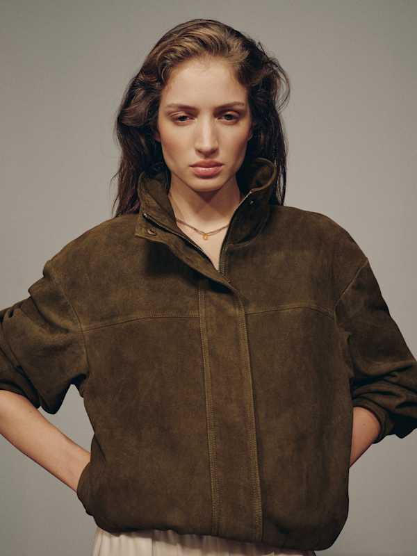Veda Kendall Suede Jacket - Mesa Suede
