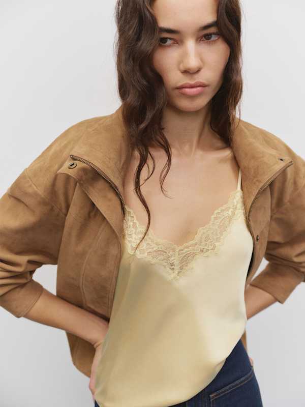 Veda Kendall Suede Jacket - Pecan Suede