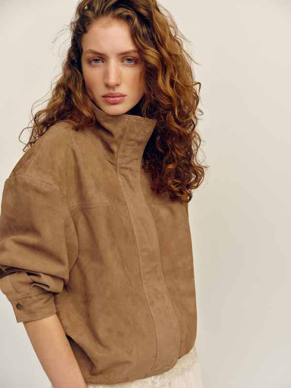 Veda Kendall Suede Jacket - Pecan Suede