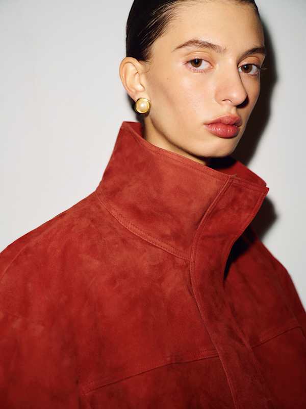Veda Kendall Suede Jacket - Ruby Suede