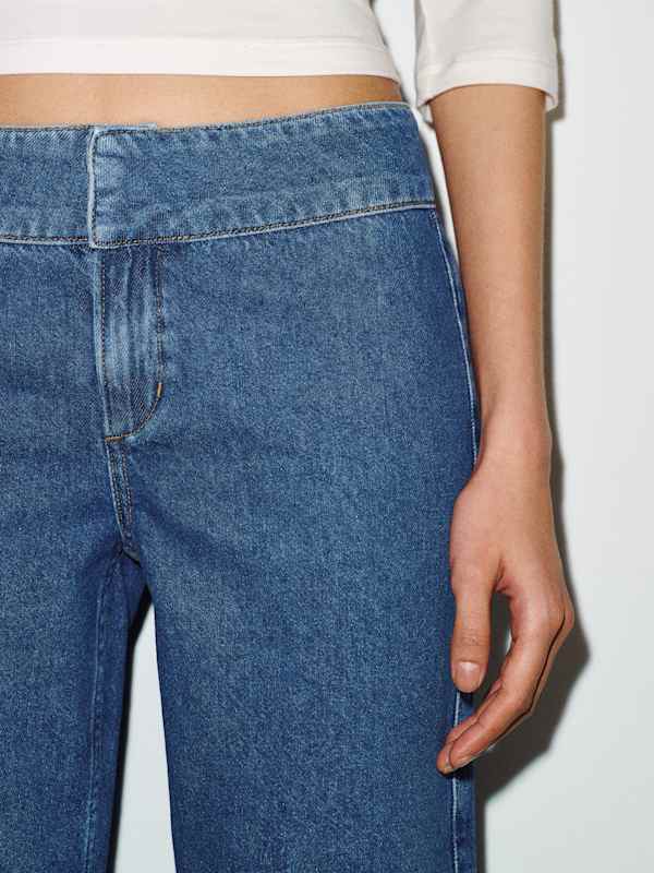 Kat Low Rise Straight Cropped Jeans - Faxa