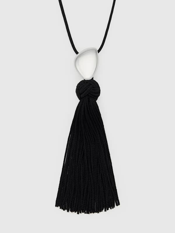 Dolores Tassel Necklace - Silver