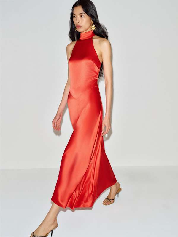 Katelyn Silk Dress - Tango
