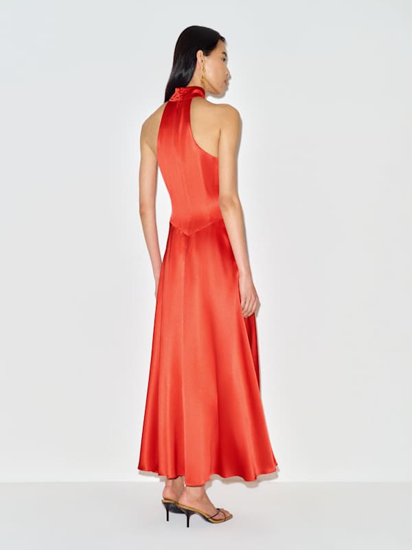 Katelyn Silk Dress - Tango