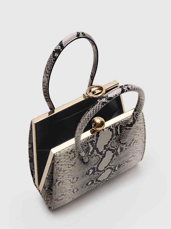 Peppa Top Handle - Snake Leather