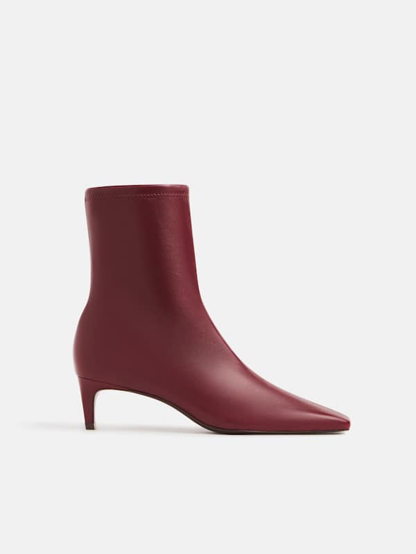 Remy Stretch Ankle Boot - Oxblood Stretch Leather