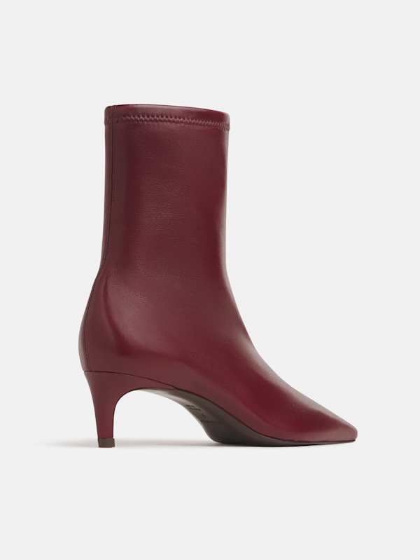 Remy Stretch Ankle Boot - Oxblood Stretch Leather