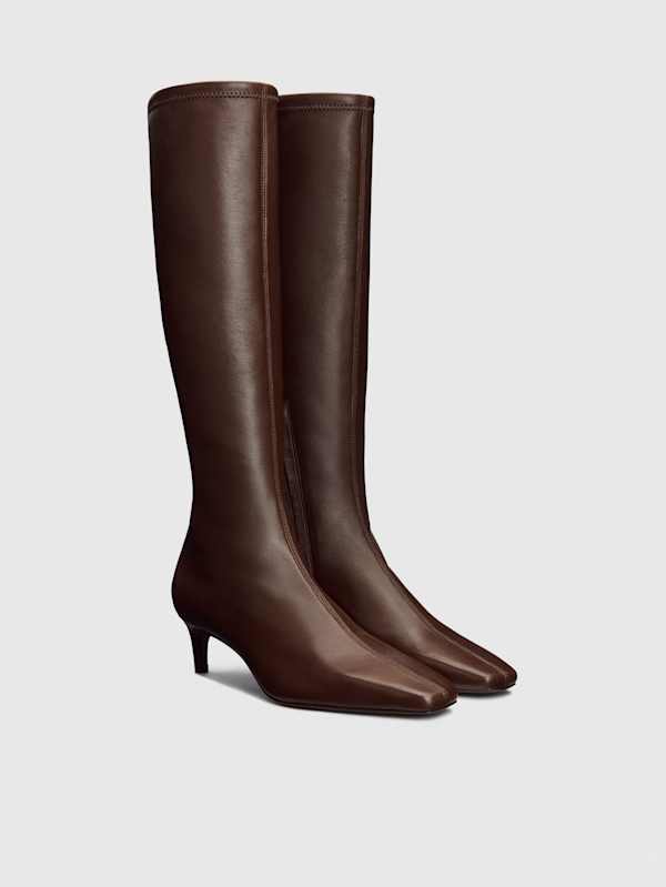 Remy Stretch Knee Boot - Espresso Stretch Leather