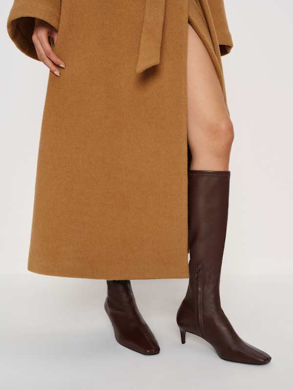 Remy Stretch Knee Boot - Espresso Stretch Leather