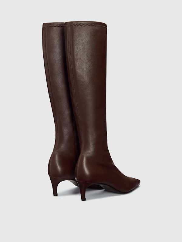 Remy Stretch Knee Boot - Espresso Stretch Leather