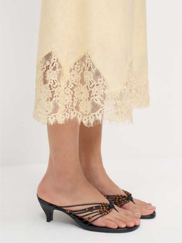 Carolina Linen Skirt - Sugar