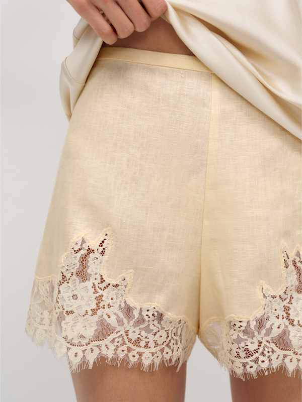 Fern Linen Short - Sugar