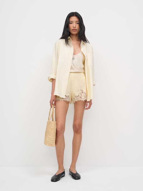 Fern Linen Short - Sugar