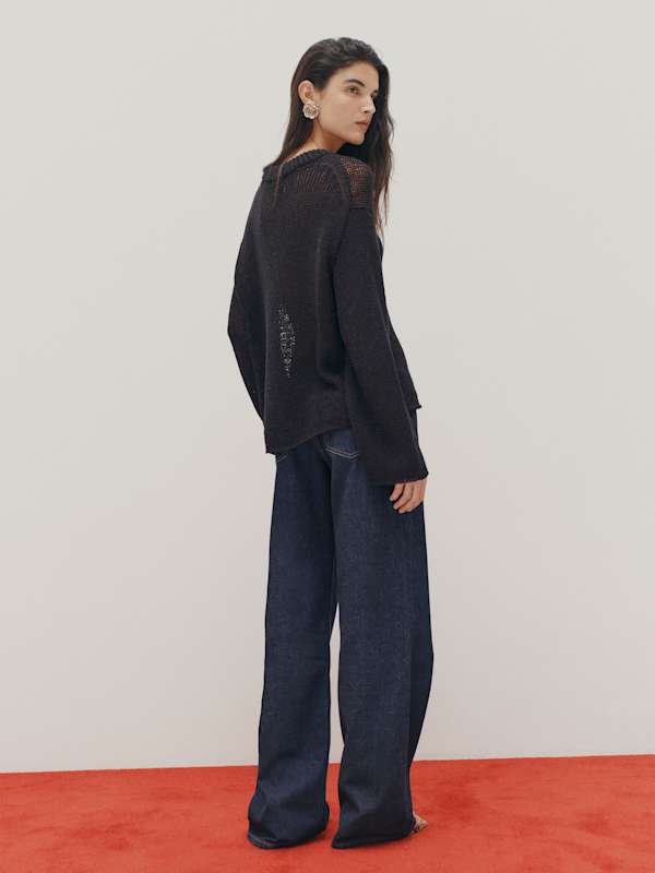 Elliot Boucle Crew - Black
