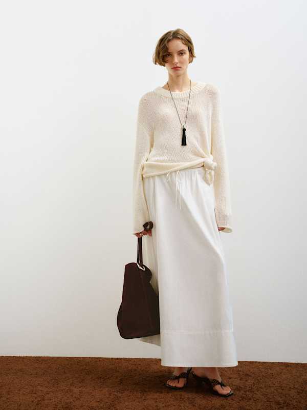 Elliot Boucle Crew - Fior Di Latte