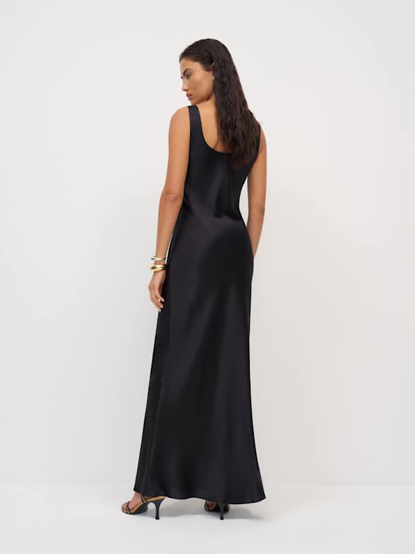 Pamela Silk Dress - Black