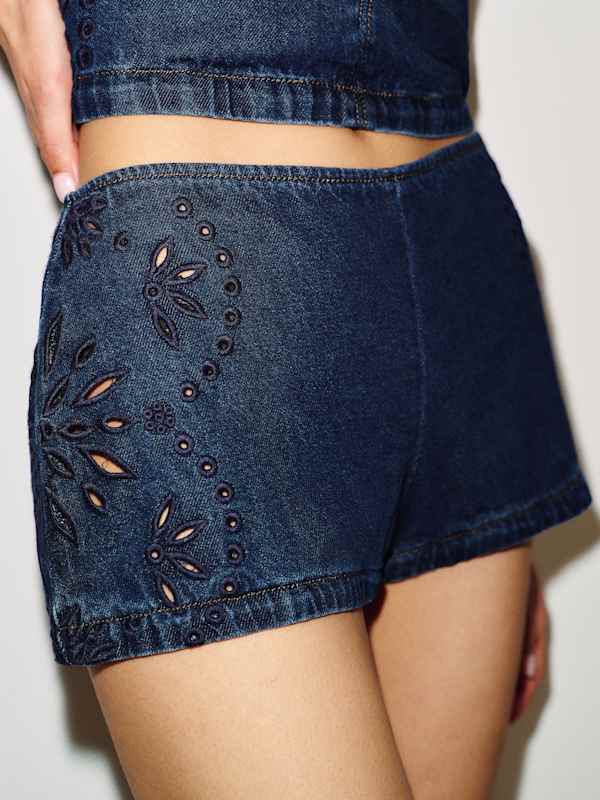 Bernice Denim Two Piece - Prespa Eyelet