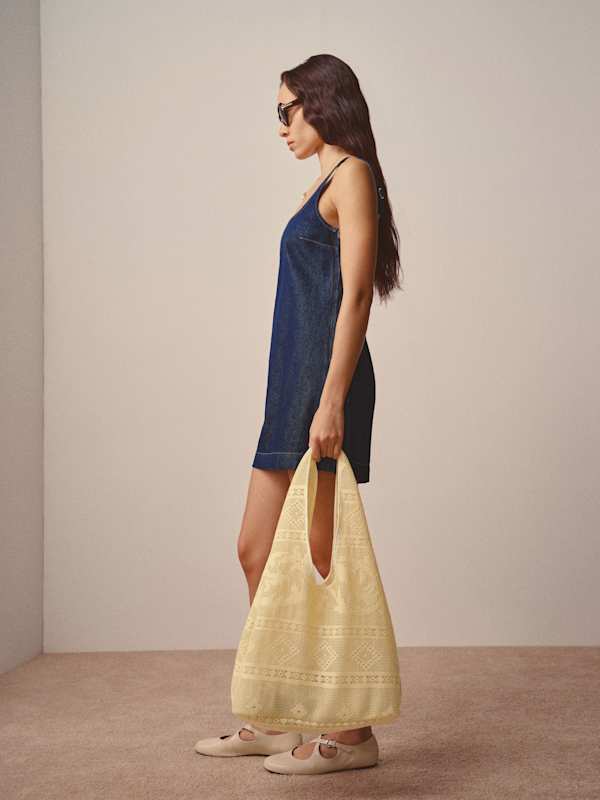 Elinda Denim Mini Dress - Volio