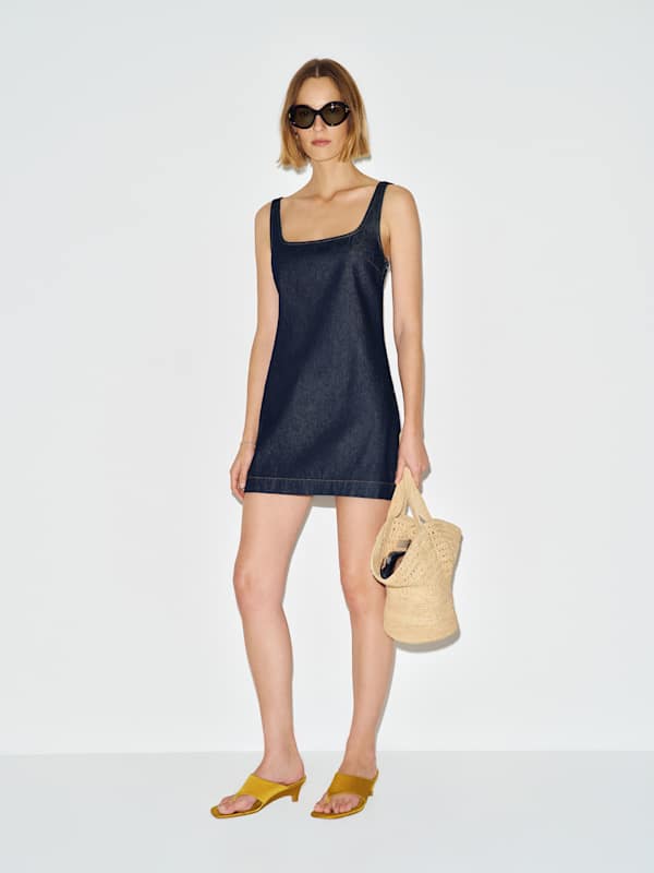 Elinda Denim Mini Dress - Volio