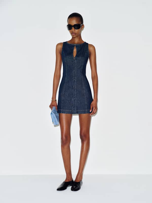 Pola Denim Mini Dress - Prespa