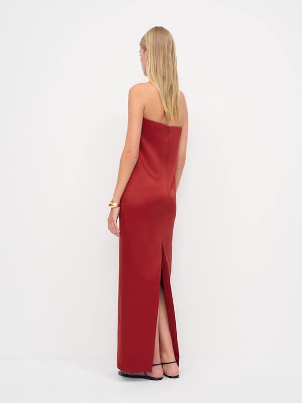 Callista Dress - Deep Red