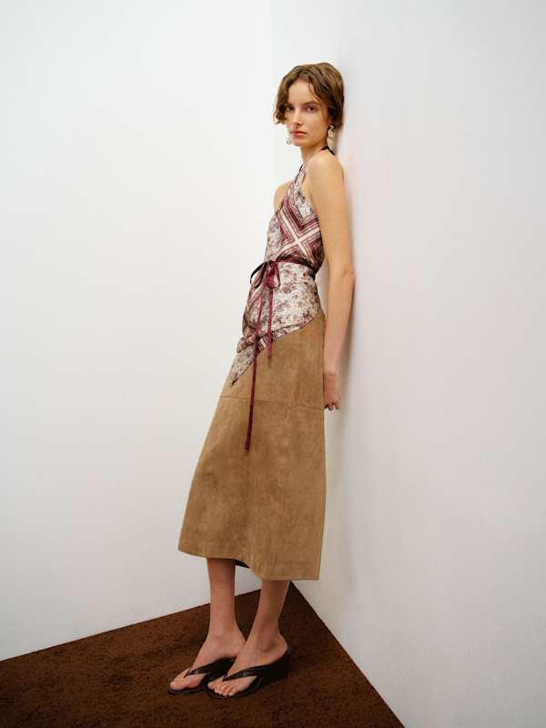 Una Silk Scarf Top - Amethyst