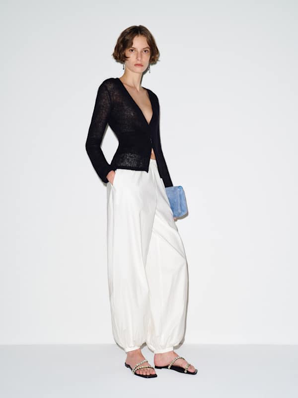 Delphine Sheer Cardigan - Black