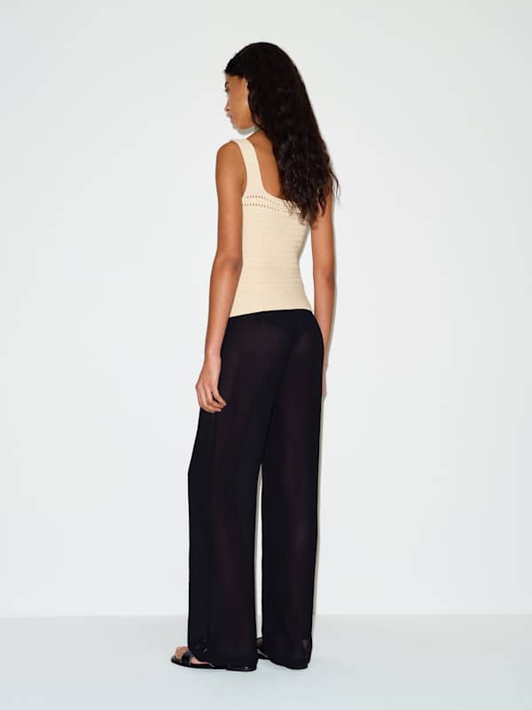 Azara Cotton Sweater Tank - Birch