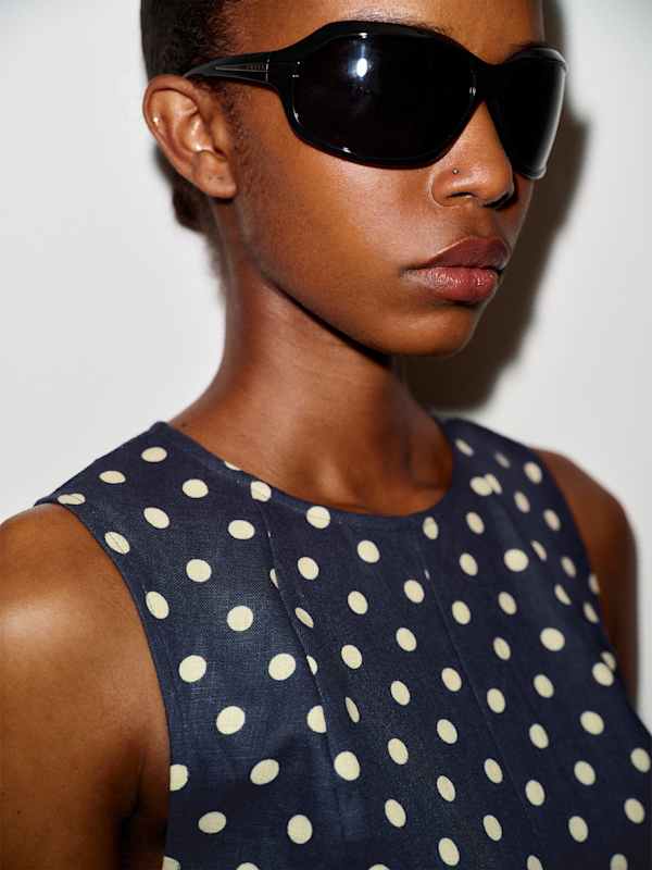Cecilia Linen Dress - Orion Dot