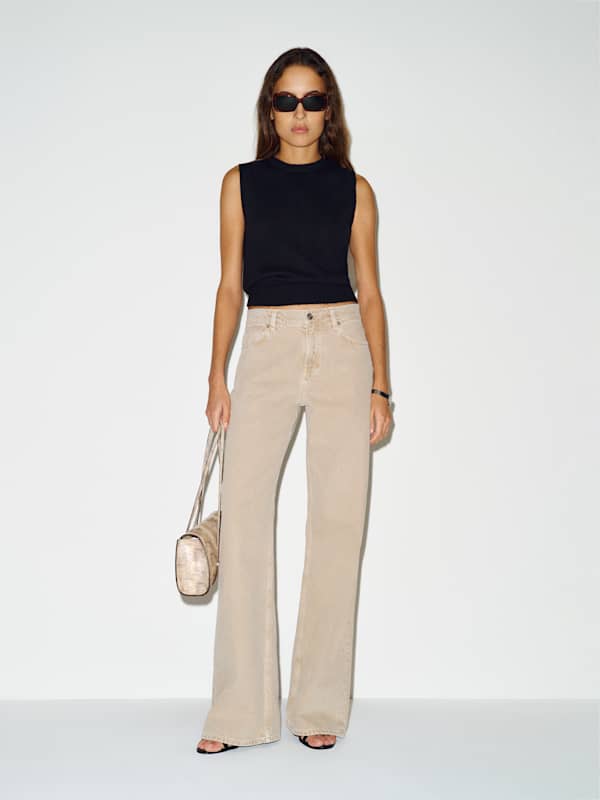 Roxana Cashmere Sweater Tank - Black