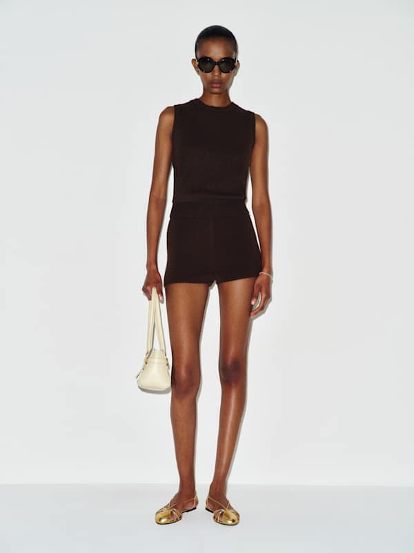 Roxana Cashmere Sweater Tank - Mole