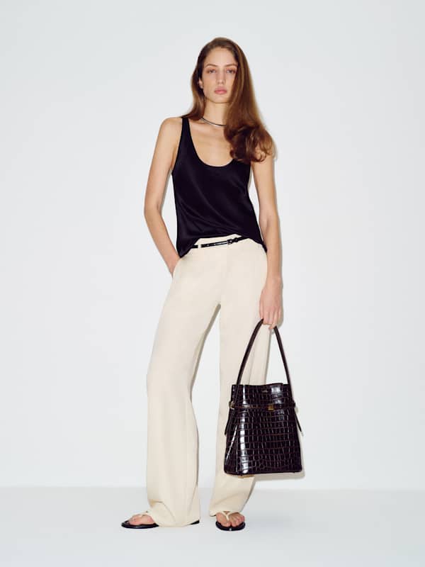 Veya Silk Top - Black