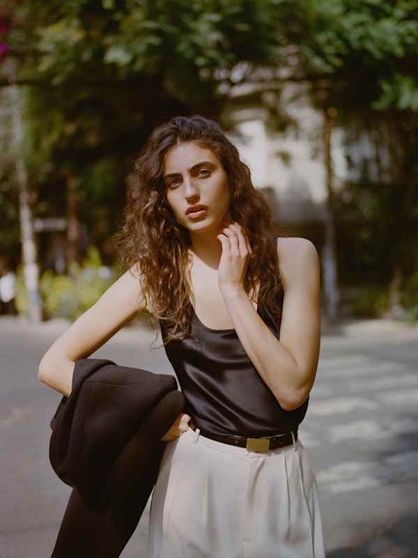 Veya Silk Top - Black