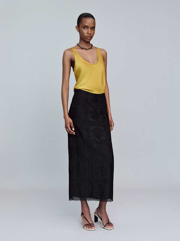 Veya Silk Top - Chartreuse