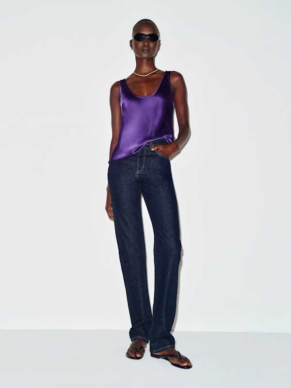 Veya Silk Top - Purple