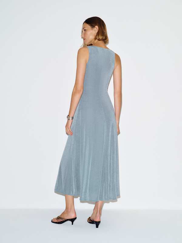 Campbell Knit Dress - Light Blue