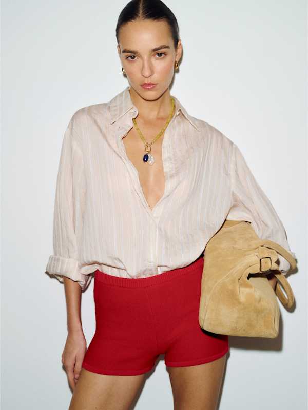 Darla Cotton Micro Short - Lipstick