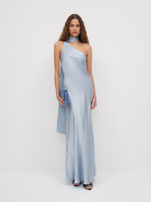 Jazzlyn Silk Dress - Mineral