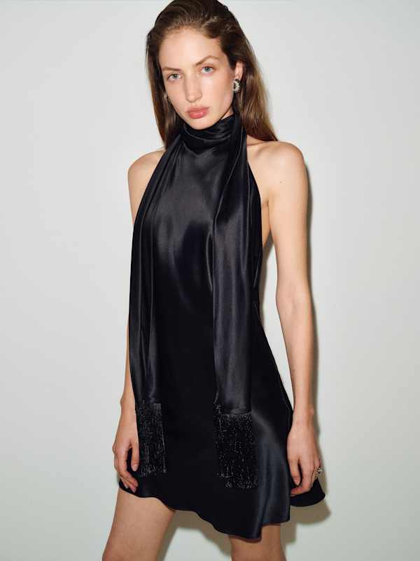 Helen Silk Dress - Black