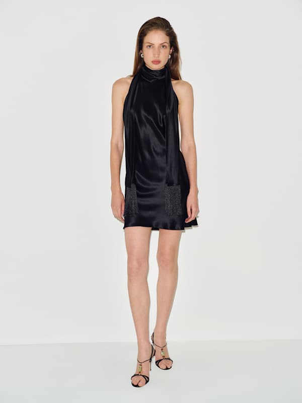 Helen Silk Dress - Black