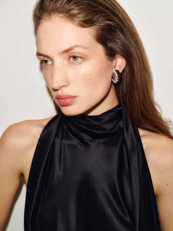 Helen Silk Dress - Black