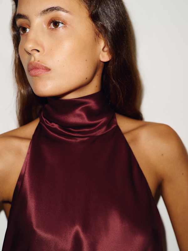 Helen Silk Dress - Boysenberry