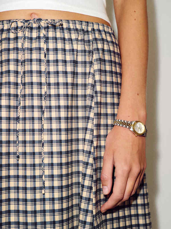 Cleo Skirt - Beacon Check
