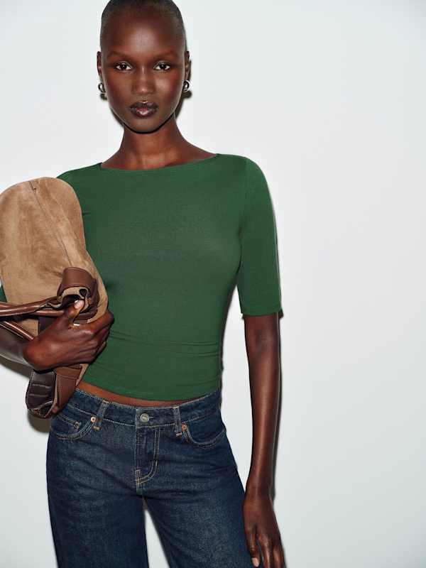 Santino Knit Top - Evergreen