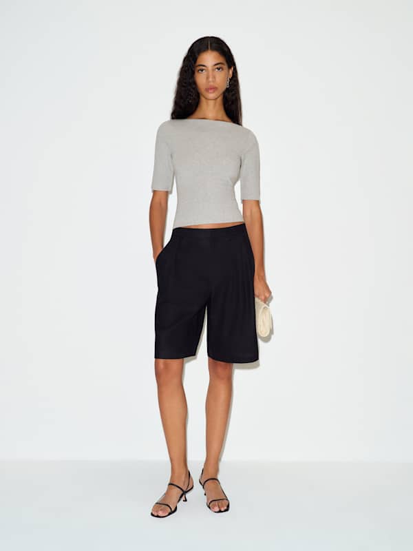 Santino Knit Top - Heather Grey