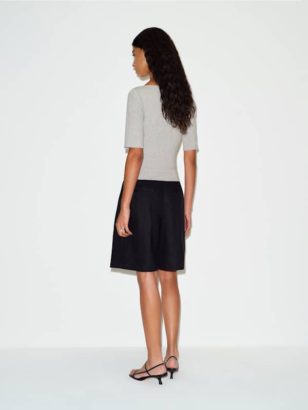 Santino Knit Top - Heather Grey