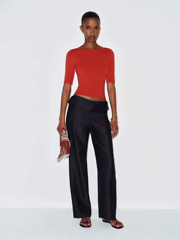Santino Knit Top - Sundried Tomato