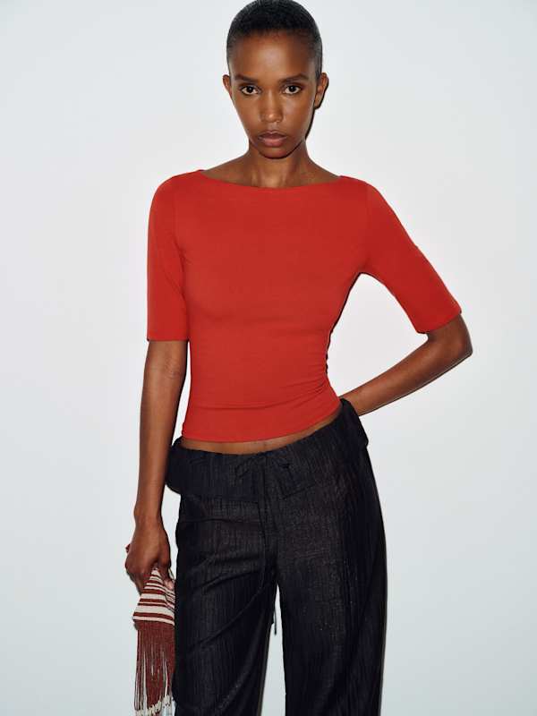 Santino Knit Top - Sundried Tomato