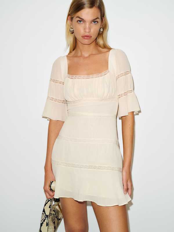 Claribel Dress - Cream