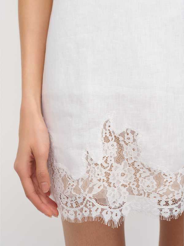 Robe en lin Jessalyn - Blanc